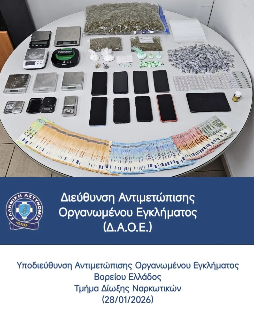 Θεσσαλονίκη: Εξάρθρωση σπείρας διακίνησης ναρκωτικών – Επτά συλλήψεις-1